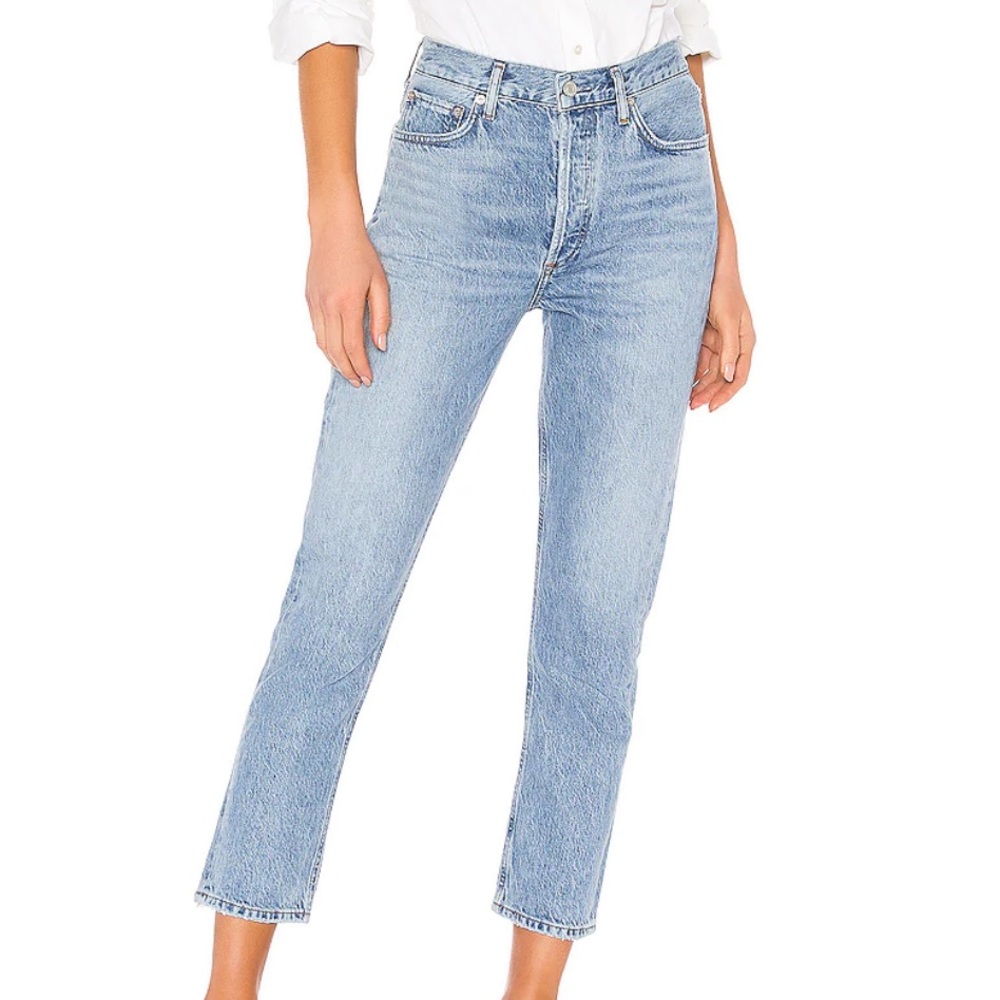 Agolde Riley crop High Rise jeans